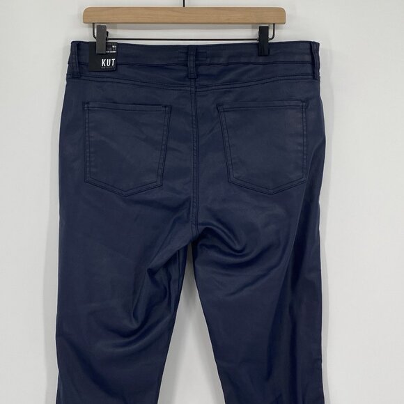 Kut From The Kloth Size 14 High Rise Mia Fab Ab Toothpick Jeans Nightfall Coated - Picture 11 of 11